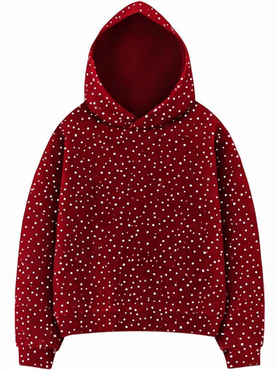 ✨ Damen Glitzer Langarm Hoodies