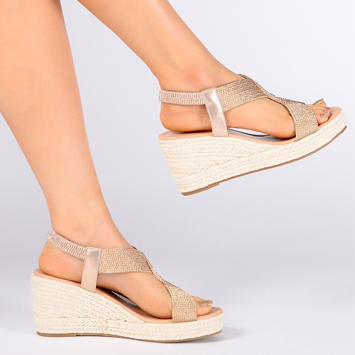 Bootara Women's Ria Braid Artisan Platform Wedge Sandals – Sculpted Woven Rope Open-Toe Roman Sandals (US 4–10.5)