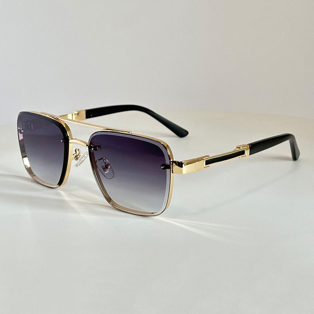 Milan Aviator-Sonnenbrille mit eckigen Gläsern