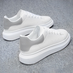 Men's Sneaker Leather Low Top Lace Up White