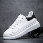 Men's Sneaker Leather Low Top Lace Up White
