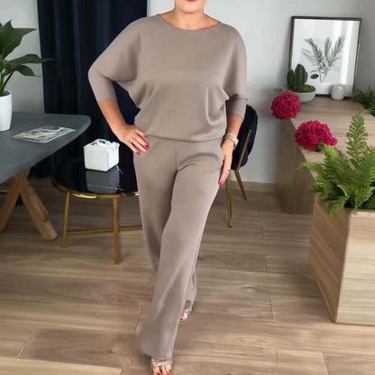 ⏳Zeitlich begrenztes Angebot⏰Elegantes 3-teiliges Set bestehend aus langem Cardigan, Top und Hose💞
