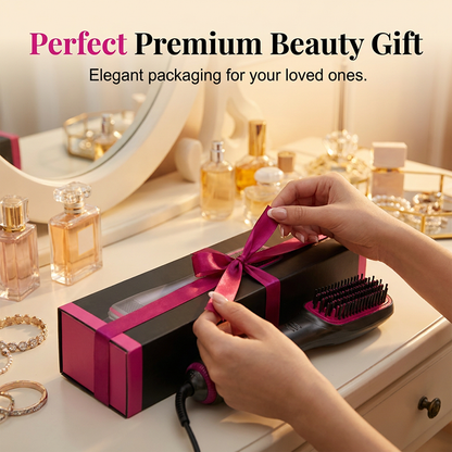 🔥LAST DAY 49% OFF🔥💇‍♀️3-in-1 Ionic Hair Dryer Brush ✨ One Step Hot Air Styling Brush for Straightening, Drying & Curling